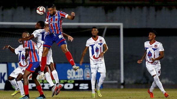 O Bahia perdeu por 1 a 0 o confronto com o Unirb na noite de hoje