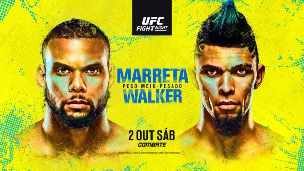 Marreta x Walker inaugura outubro de Brasil em todas lutas principais do UFC