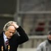 e coach Jorge Jesus during the UEFA Europa League 32 Second Leg football match between Arsenal and Benfica at the Karaiskaki Stadium in Athens, on February 25, 2021. (Photo by ARIS MESSINIS / AFP)