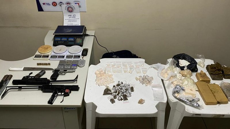 Polícia apreende duas submetralhadoras em Massaranduba