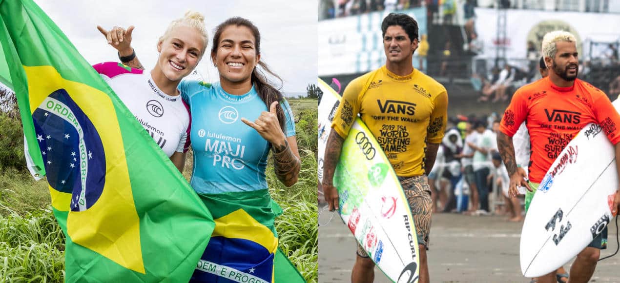 Brasil poderá ter até seis surfistas nas Olimpíadas de 2024