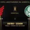 Athletico-PR x Palmeiras: prováveis times, desfalques e onde assistir ao duelo pela semi da Libertadores