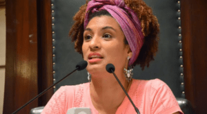 A vereadora Marielle Franco em sessão da Câmara do Rio de Janeiro em maio de 2017