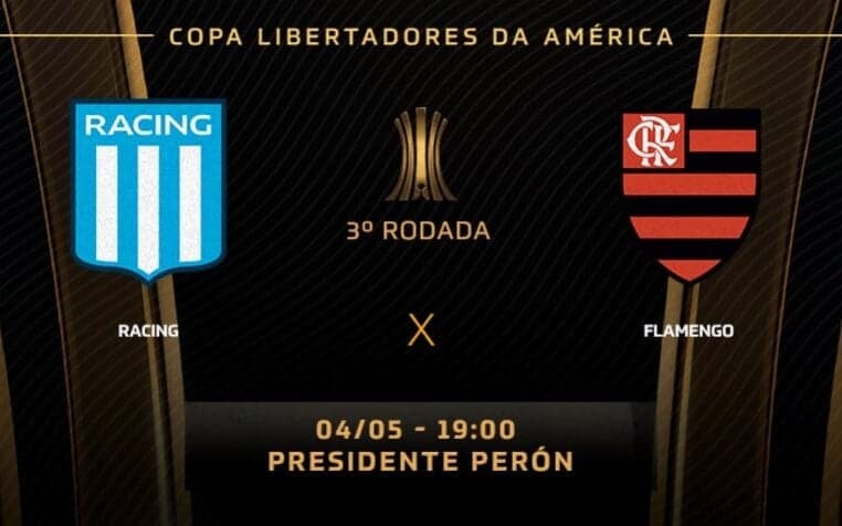 Racing x Flamengo: onde assistir, prováveis escalações e desfalques da Libertadores