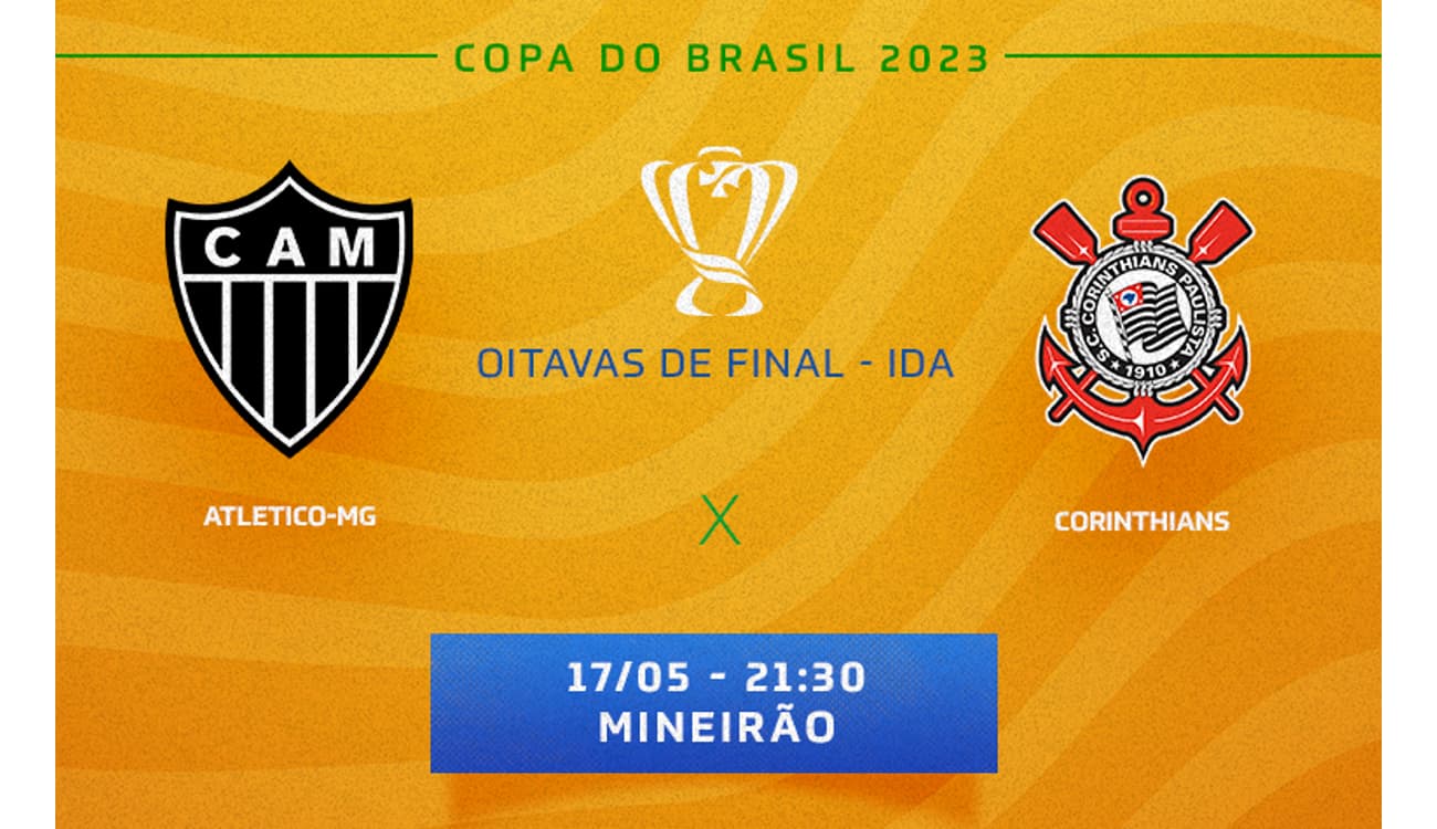 Atlético-MG x Corinthians: onde assistir, prováveis escalações e desfalques do jogo pela Copa do Brasil