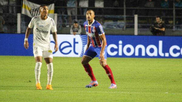 Bahia sofre e perde para o Santos fora de casa