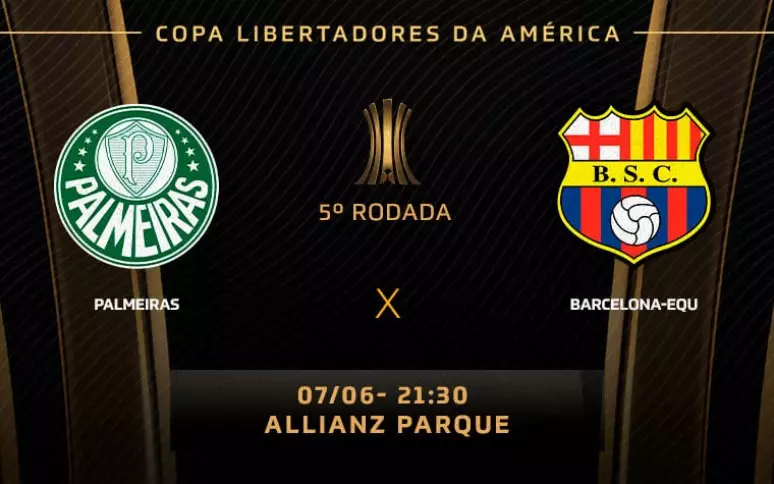 Palmeiras x Barcelona-EQU: onde assistir ao vivo, escalações e desfalques do jogo de hoje pela Libertadores