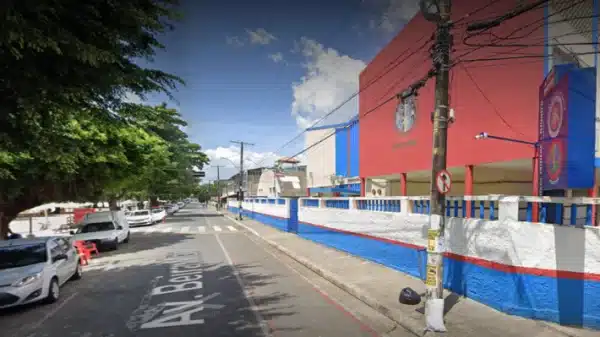 O ataque a tiros aconteceu próximo ao Colégio da Polícia Militar (CPM), na Ribeira | Bnews - Divulgação Reprodução/ Google Maps