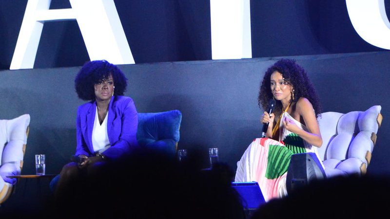 A atriz participou de uma mesa do Festival Liberatum, com Viola Davis, nesta sexta-feira (3) | Bnews - Divulgação Joilson Cesar / BNews