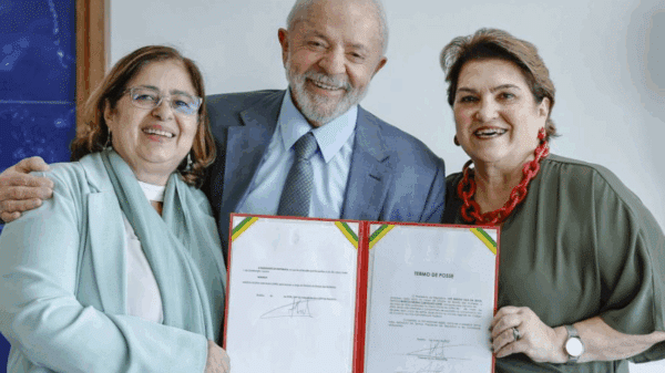 Presidente da República, Luiz Inácio Lula da Silva, durante nomeação e posse de Márcia Helena Carvalho Lopes como Ministra de Estado das Mulheres.Palácio do Planalto
