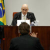 O ex-presidente Jair Bolsonaro é interrogado pelo ministro do STF Alexandre de Moraes no STF - Pedro Ladeira/Folhapress