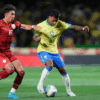 Brasil, com Rodrygo, recebe Equador, em Curitiba. Foto: Silvia Izquierdo/AP