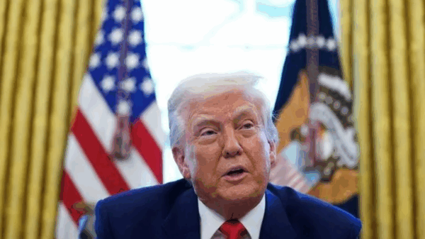 Presidente dos EUA, Donald Trump, na Casa Branca, em Washington • REUTERS/Nathan Howard