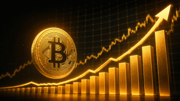 Bitcoin (BTC) em alta (Imagem: ChatGPT)